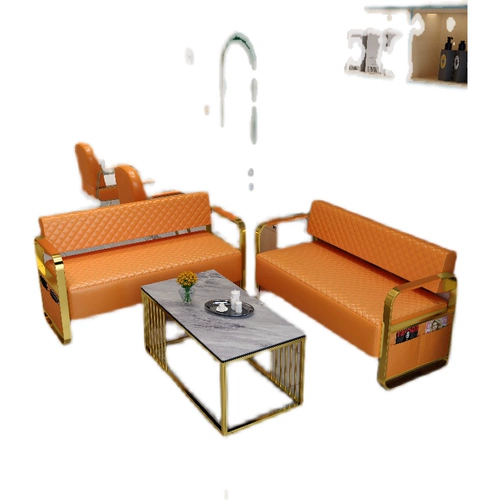 Стул с ожиданием парикмахерской, сетевая красная парик