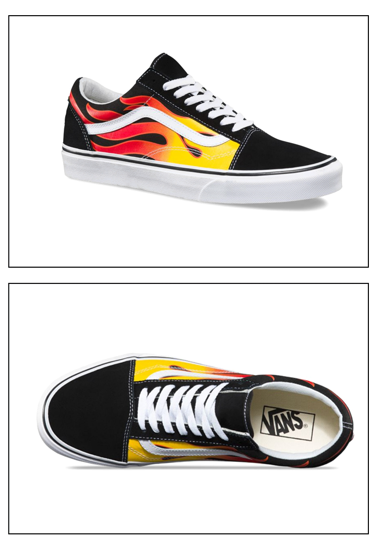 Giày Vans chính hãng của Mỹ và giày nữ FLAME SK8-HI OLD SK School SLIP trên giày thông thường shop giày sneaker