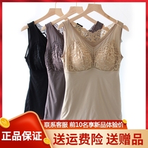 Mary Minami lady autumn winter with chest cushion beating bottom fever warm vest 61803 free of wearing bra inside lap underwear
