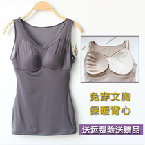 Xiangyue Mingmei autumn and winter heating fiber warm vest chest pad chest size body shaping backing underwear 69809
