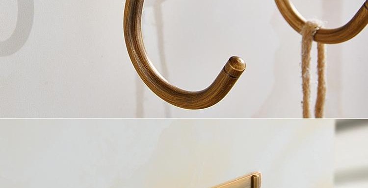 Móc bếp cổ bằng đồng móc bếp móc kiểu châu Âu móc móc phòng tắm dài - Phòng bếp khay gia vị