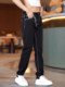 2025 Spring and Autumn High-end European Jeans Men's Retro Slim Straight Pants Collection Top-stitched Versatile Black Trousers