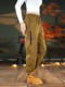 American heavyweight loose-fitting overalls for men in autumn and winter new style retro contrasting color splicing design versatile casual pants