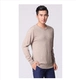 Mùa thu và mùa đông áo len cổ chữ V cho nam áo len cashmere đầu rắn màu lỏng lẻo chạm đáy áo len rộng kích thước dày áo len nam