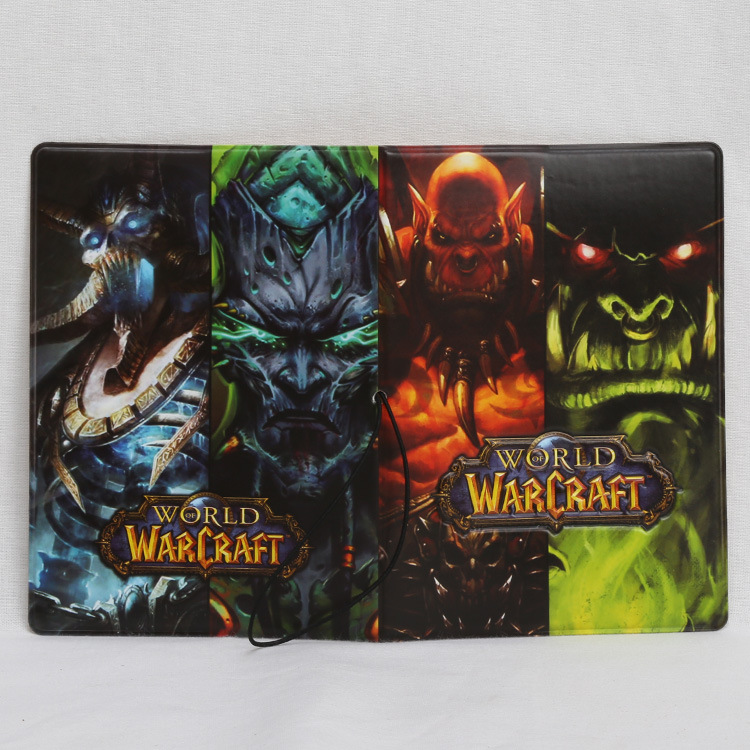 World of Warcraft Gói phim hoạt hình World of Warcraft Gói thẻ tài liệu ba chiều bao hộ chiếu khắc tên