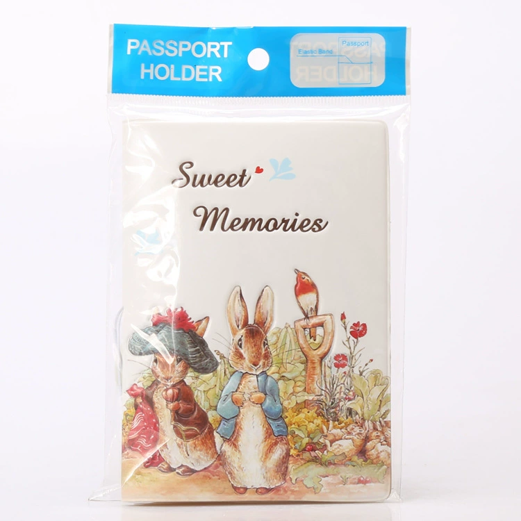 Peter Rabbit Passport Set Travel Diploma Passport Đa chức năng Túi tài liệu Hộ chiếu Clip Người giữ vé không thấm nước