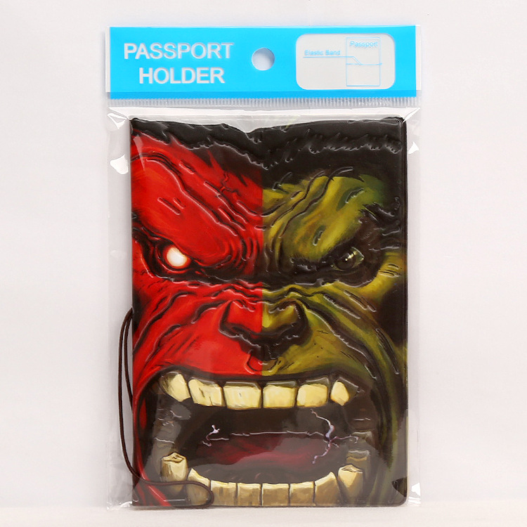 Phim hoạt hình Hulk Hulk Hulk Hộ chiếu Đặt vé du lịch Tài liệu bao gồm Gói điện áp hộ chiếu Gói thẻ bao đựng hộ chiếu
