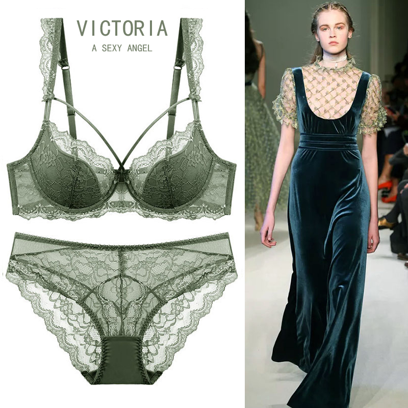 Victoria's Secret Sexy Lace Thin Lingerie for Women with Large Busts, Push-Up and Side Support, Plus Size Bra Set Victoria's Secret Sexy Lace Thin Lingerie for Women with Large Busts, Push-Up and Side Support, Plus Size Bra Set
