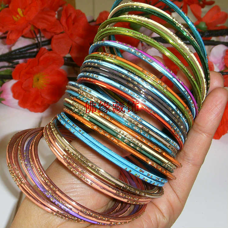 Handmade Gốc Ấn Độ Belly Dance Tây Tạng Bạc Đồng Bảy Sao Vòng Đeo Tay Tốt Multi-Vòng Tròn Vòng Đeo Tay Bracelet Bohemian Nổi Tiếng Gió