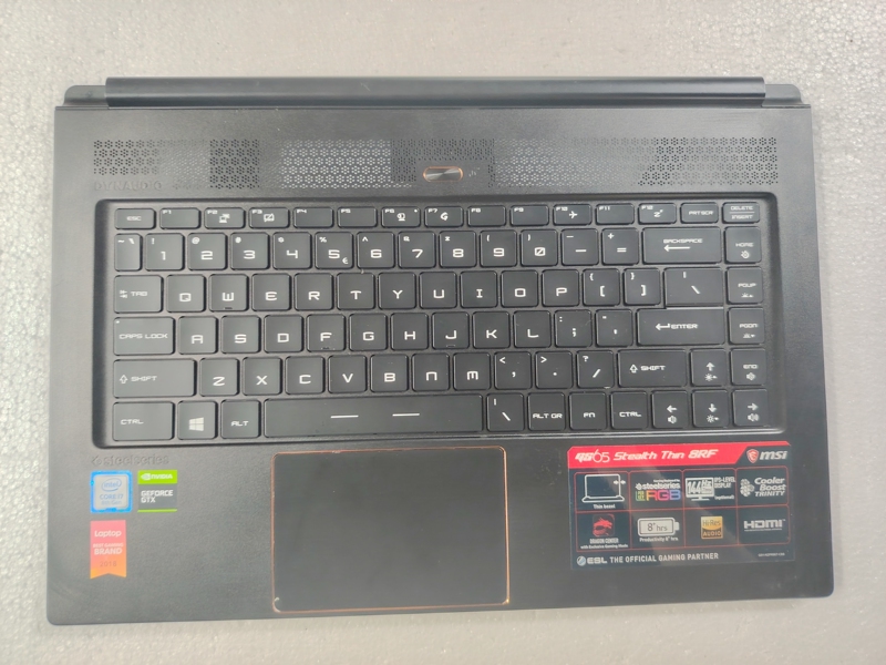 Msi Absolute Stealth Gs65 Ms-16Q4 a Shell B Shell C Shell D Shell Outer Shell Speaker Touchpad Screen Hinge