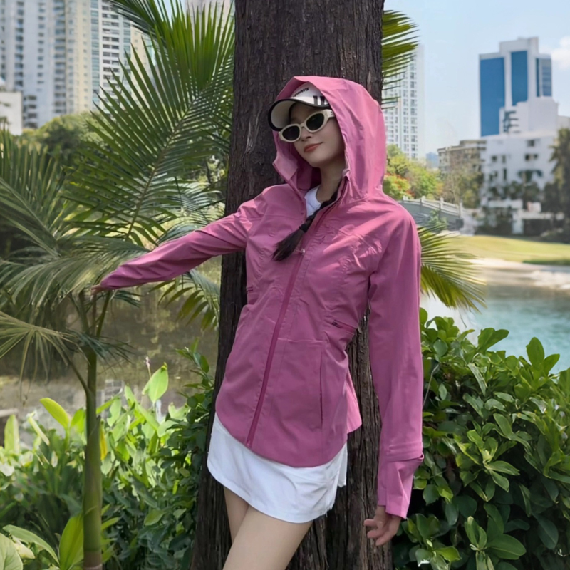 [Xiaoxuan Original] Three-Proof Slim-Fit Lightweight Softshell Jacket, Outdoor Windproof Hooded Sports Coat, Commuter Softshell