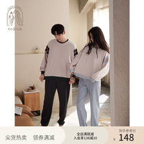 Nedias new couple pajamas womens spring cotton long-sleeved sports can be worn with pullovers mens spring loungewear set