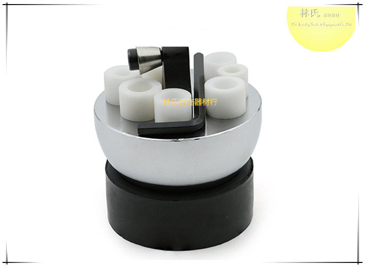 Micro-inlaid ring hemisphere stainless steel ring fixer clamp solid inlaid stone seat jewellery inlaid ring clamp