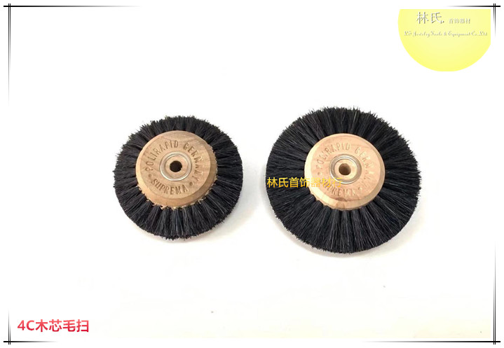 Wood Hearts Hair Sweep 4C Polished Hair Brush 4 Rows Wood Core Hair Wheels Polished Polished Gold And Silver Jewellery Beating Gold Tools