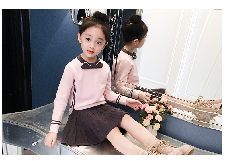 Cô gái mùa thu đông 2018 phù hợp với phiên bản mới của Hàn Quốc thời trang mùa đông quần áo trẻ em và nhung dày cho trẻ em hai bộ thủy triều quần áo bé trai