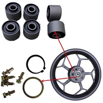 Road Race Horizon Northern Lights Motorcycle Wheel Buffer Rubber Sleeve Small Ninja Sports Car Steel Ring Chain Disc Rubber Pad Cop