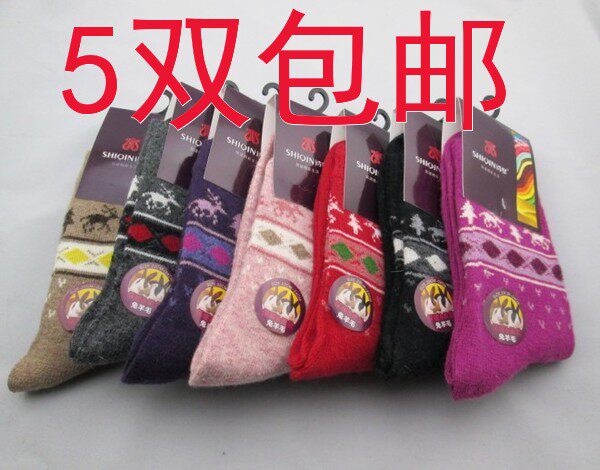 Ms. Poetry Lady Socks Lady Cotton Socks Rabbit Wool Women Socks Thickened Cotton Socks Warm Socks 9863