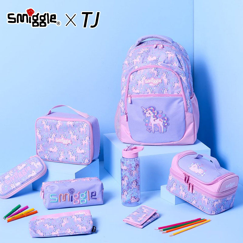 Australia Smiggle primary school school season 134 cartoon boys and girls backpack stationery box kettle lunch box gift