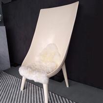 Nordic designer Creative Glass Steel Personal Leisure Chair Hotel Swimming Pool Lounge Chair High Back Outdoor Chair