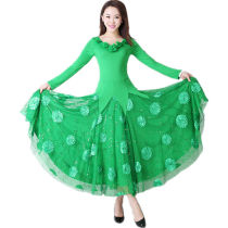 Modern dance dress ballroom dance dress national standard dance dress Waltz big swing dress square dance dress