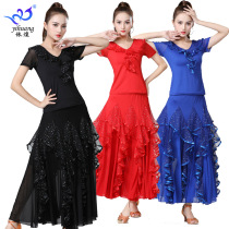 National standard dance clothes modern dance clothes ballroom dance big swing dress dance practice suit Waltz suit