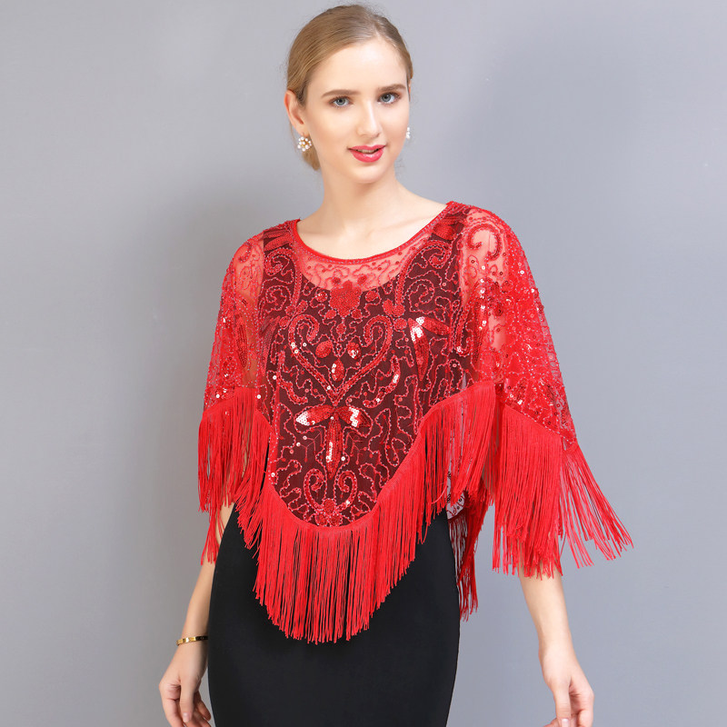 Wears stream Suzuo cloak bright pieces of Su Small shawl sun protection outer mesh shirt