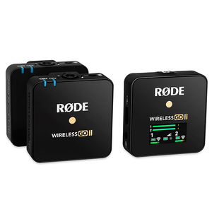 RODE罗德Wireless Go II二代一拖二无线麦克风单反相机领夹话筒小蜜蜂采访胸麦直播迷你收音麦手机vlog视频麦