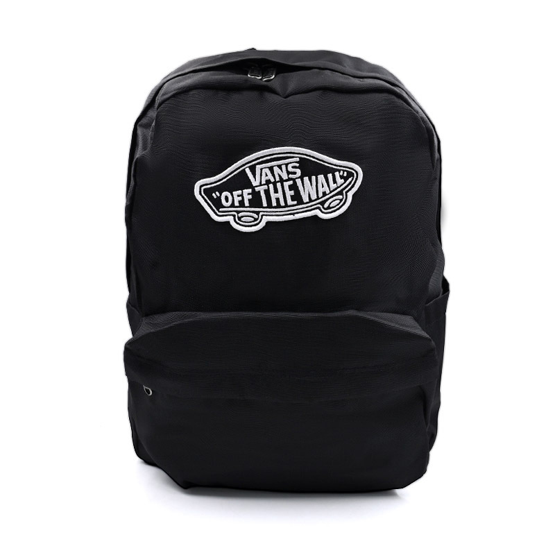 Vans New Women's Sports and Leisure Black Backpack Large Capacity Student Backpack Vn000H4Yblk