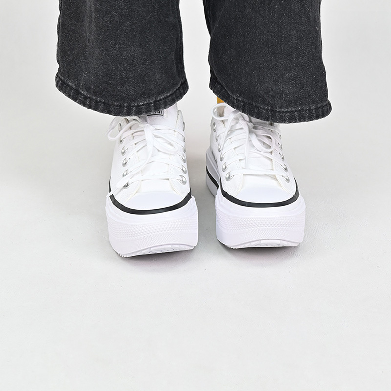 Converse New Lift Thick-Soled Shoes for Couples, Simple White Trendy Versatile Casual Shoes A15491C Converse New Lift Thick-Soled Shoes for Couples, Simple White Trendy Versatile Casual Shoes A15491C