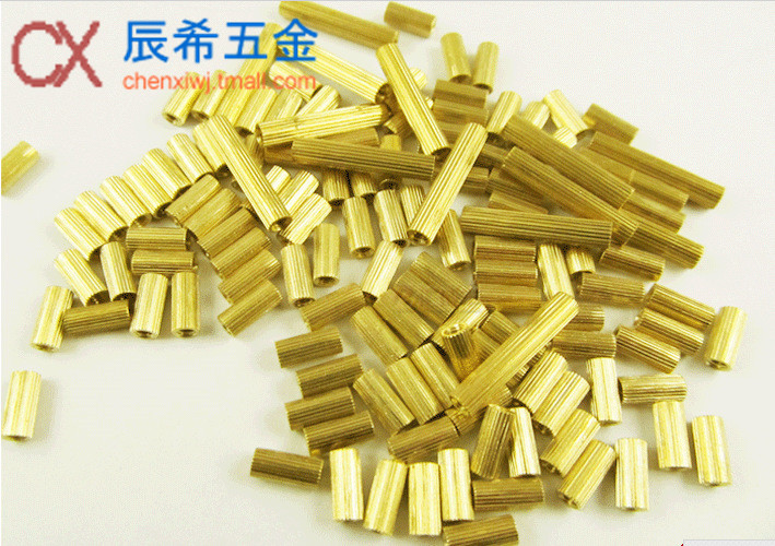 Double pass M2 copper column round type copper column monitoring copper column knurze security copper column M2 * 3-M2 * 25