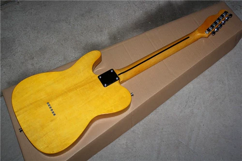 Flyoung Tele Fixed Piano Bridge Электро -гитара темно -желтый ретро цвет ретро может обновить импортные аксессуары изменений