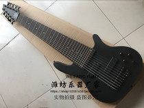 flyoung ten-string electric guitar matte black body rosewood fingerboard widened string spacing 10 strings