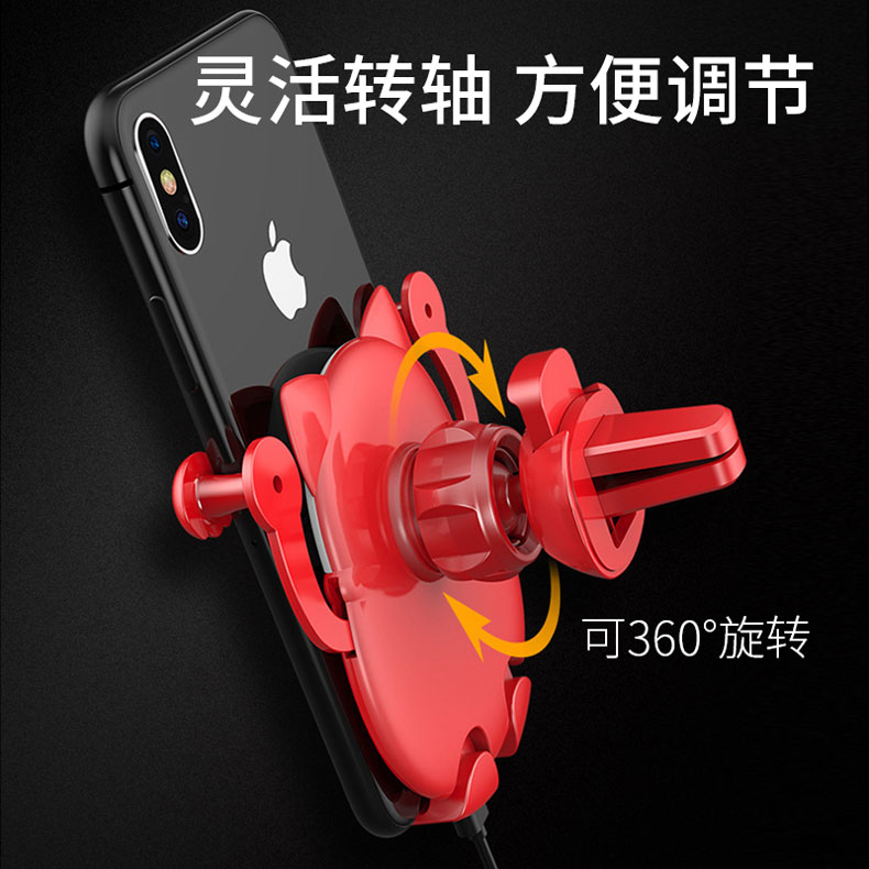 đá Lucky Cat giữ điện thoại xe ô tô mô hình outlet phổ Locke di động nhà dành riêng xe chuyển hướng với công quỹ năm 2018, bà dễ thương snap-xe taxi đứng - Phụ kiện điện thoại trong ô tô giá đỡ điện thoại
