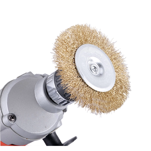 Полировка проволочной щеткой и удаление ржавчины, колесо из нержавеющей стали, резьба по дереву, шлифованная деревообрабатывающая мебель, туя, пилинг, заусенцы, рельеф, резьба по дереву