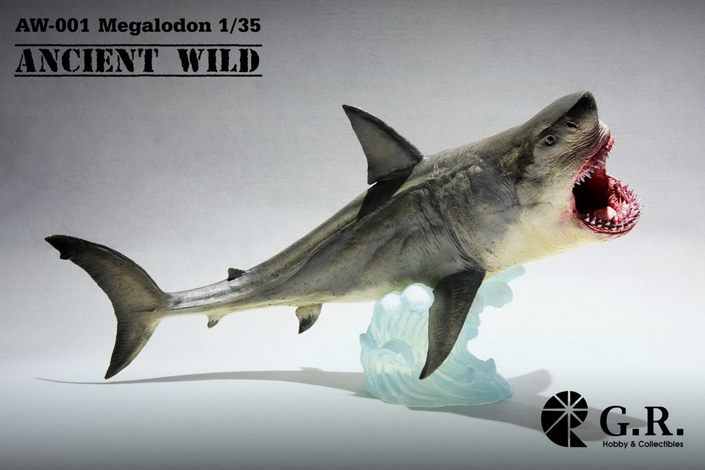 GRTOYS produced AW-001 Ancient wild series Megalodon 1:35 finished coating spot