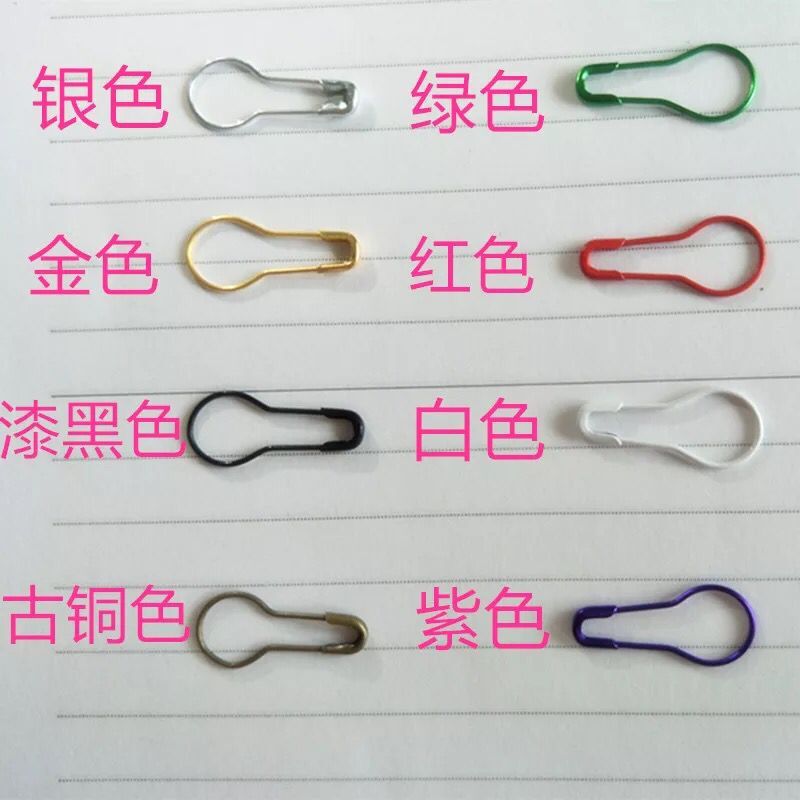 1000 miếng hộp hình quả bầu màu pin an toàn pin nhỏ pin trâm thẻ hình quả lê bằng đồng pin sắt - Trâm cài trâm hoa cài áo