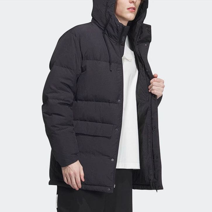 阿迪达斯正品男士羽绒服薄款冬Adidas宽松户外运动保暖外套夹克女：冬季户外时尚与保暖兼得的秘密武器！