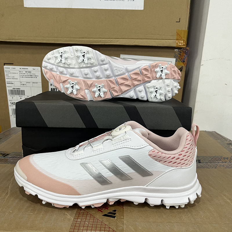 Adidas Women's Golf Shoes Boa Knob Shoes Waterproof Knitted Upper Id8607 Tag 999
