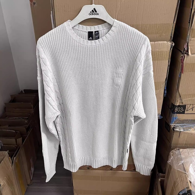 Adidas/Adidas Genuine Spring and Autumn Men's Simple Knitted Sports Casual Sweater Ip5001
