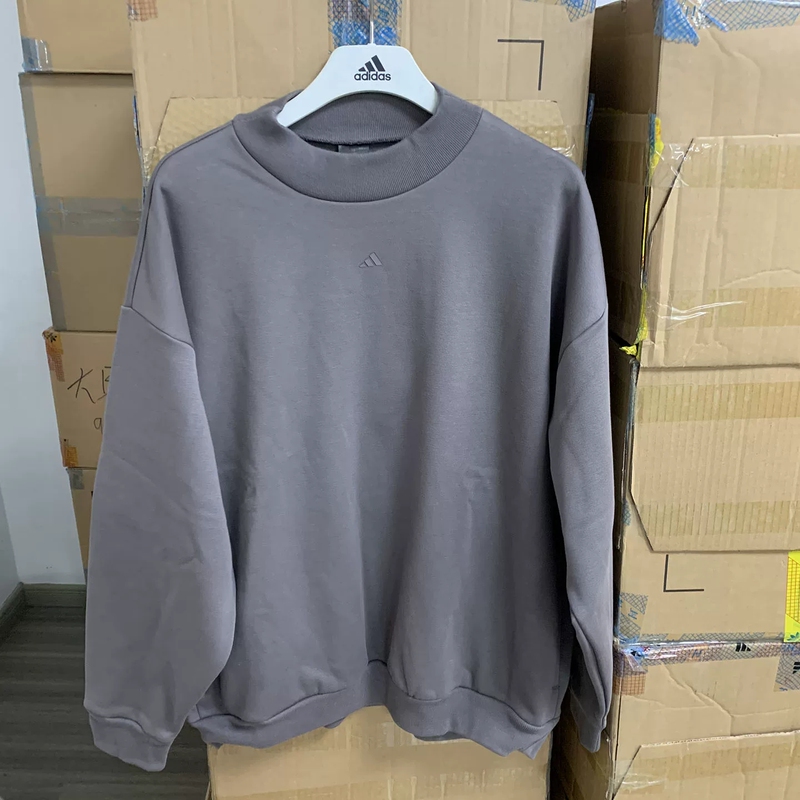 Adidas/Adidas Official Authentic Basketball Fleece-Lined Men's Knitted Sports Crew Neck Sweatshirt Ix1966 Adidas/Adidas Official Authentic Basketball Fleece-Lined Men's Knitted Sports Crew Neck Sweatshirt Ix1966