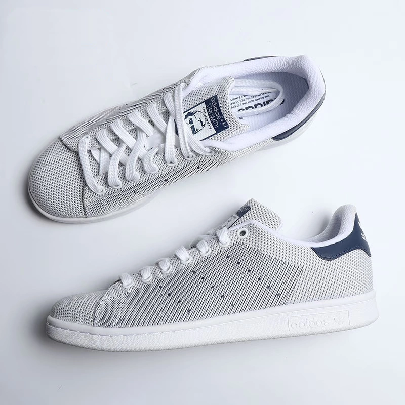 Adidas clover STAN SMITH giày thể thao và giải trí cổ điển nam đuôi xanh B24710 ưu đãi đặc biệt BB0066 - Dép / giày thường