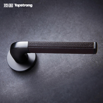 Top Solid Chamber Silent Door Lock Home Universal Lock Modern Brief Bedrooms House Door Lock Green Leather Print Series