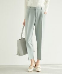 Japanese women's spring and summer four-way elastic drape anti-wrinkle stretch chiffon casual pants