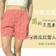 Quần pyjama phụ nữ mùa hè quần cotton tinh khiết mặc nhà quần short mùa hè mỏng rộng rãi cộng với kích thước quần âu in hoạt hình XXXL nữ - Quần tây