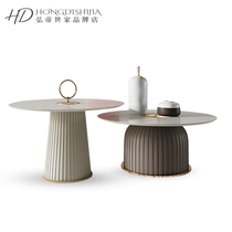 Postmodern port style light extravagant tea table creative circular minimalist tea table edge a few designers