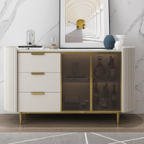 Modern light and luxurious dining side cabinet rock plate minimalist living-room entrance to the house in the house Decorative Lockers American Placed High Cabinet