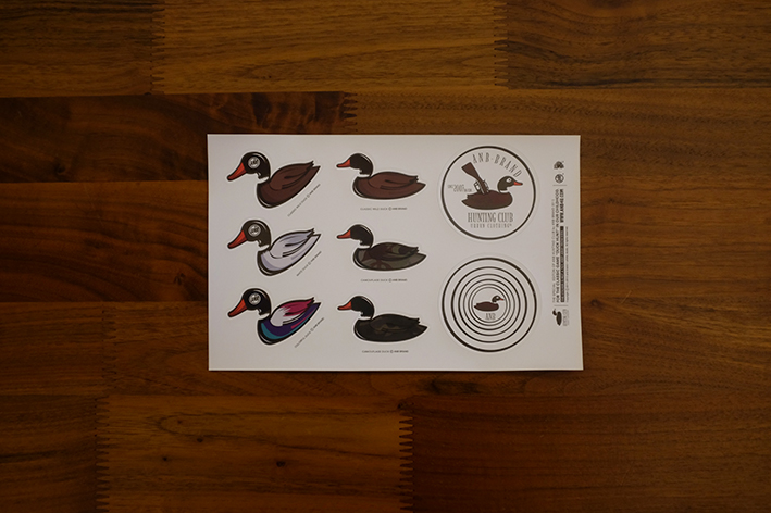 anb stickers national tide duck hunting club bicycle computer luggage mallard stickers