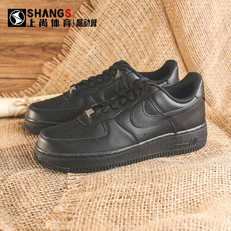 Shangshang Sports Jj Nike Air Force 1 Af1 Black Warrior All Black Air Force Cw2288-001