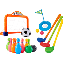 Japan toyroyal Royal bowling toy Baby Fitness Childrens Football Golf Parent-child interactive outdoor