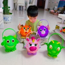 New Years Day Unicorn Kitten Dinosaur Portable Night Light Childrens Luminous Projection Lantern Toys Spring Festival Lantern Festival